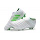 adidas Copa 19+ FG Firm Ground Soccer Cleats - White Green