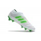 adidas Copa 19+ FG Firm Ground Soccer Cleats - White Green