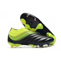 adidas Copa 19+ FG Firm Ground Soccer Cleats - Black Green