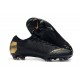 New Nike Mercurial Vapor 12 Elite FG Cleats Black Gold