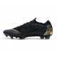 New Nike Mercurial Vapor 12 Elite FG Cleats Black Gold