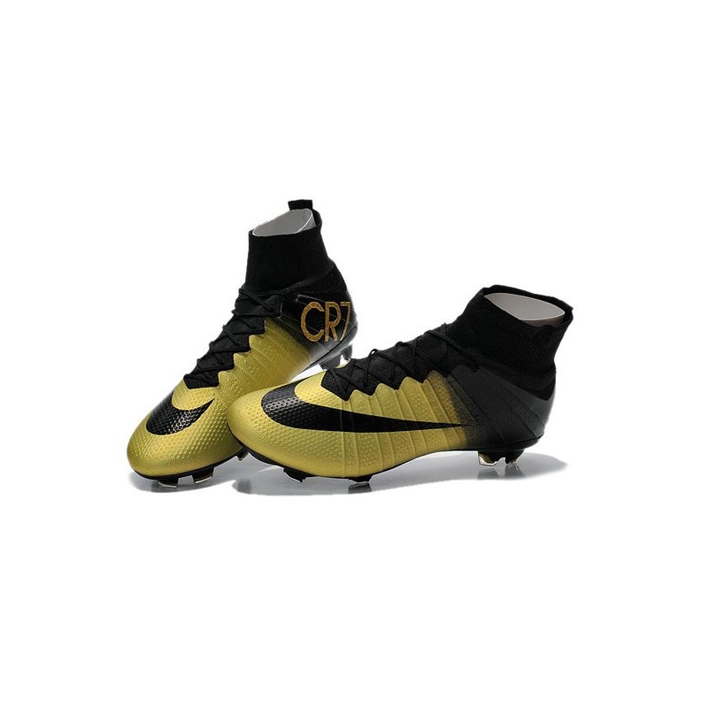 cr7 cleats black and gold