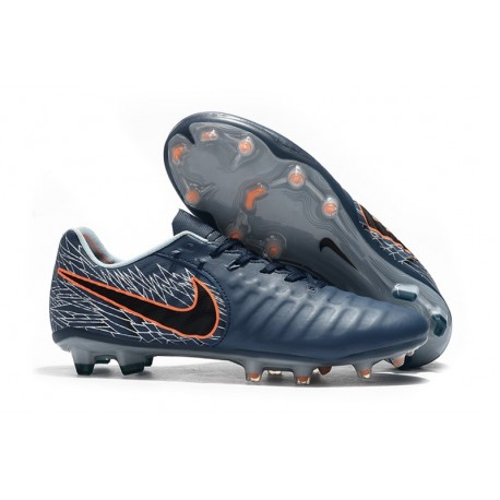 Nike Tiempo Legend VII FG Men's Soccer Cleats - Cyan Black