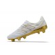 New Adidas Copa 19.1 FG Soccer Boots - White Gold