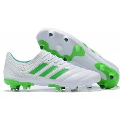 New Adidas Copa 19.1 FG Soccer Boots - White Green