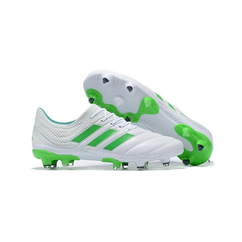 green and white boots