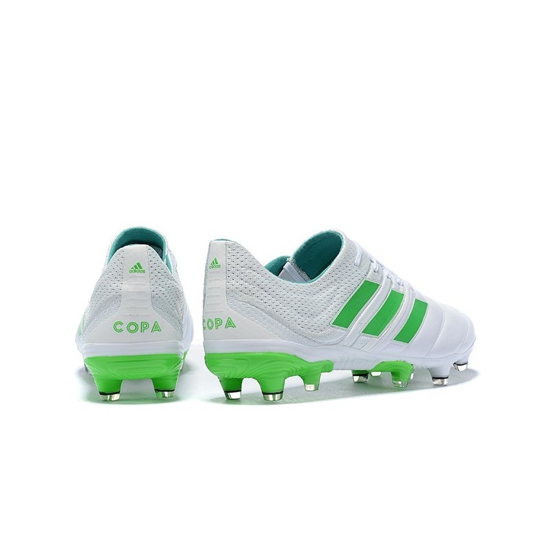 adidas copa 19.1 white green