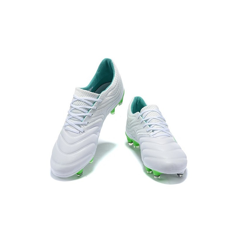adidas copa 19.1 white green
