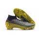 Nike Mercurial Superfly 6 Elite FG Mens Soccer Boot Grey Black Gold