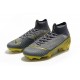 Nike Mercurial Superfly 6 Elite FG Mens Soccer Boot Grey Black Gold