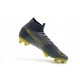 Nike Mercurial Superfly 6 Elite FG Mens Soccer Boot Grey Black Gold