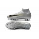 Nike Mercurial Superfly 6 Elite FG Mens Soccer Boot Silver Black