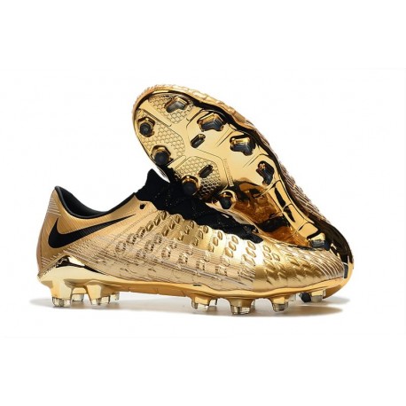 Nike Hypervenom Phantom III FG Men Cleats - Golden Black