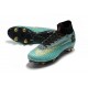 Ronaldo Nike Mercurial Superfly VI Elite Anti-Clog SG-Pro Boots Blue Gold