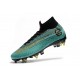 Ronaldo Nike Mercurial Superfly VI Elite Anti-Clog SG-Pro Boots Blue Gold