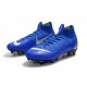 Nike Mercurial Superfly VI Elite Anti-Clog SG-Pro Boots Blue Silver