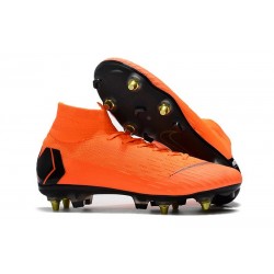 Nike Mercurial Superfly VI Elite Anti-Clog SG-Pro Boots Orange Black