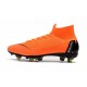 Nike Mercurial Superfly VI Elite Anti-Clog SG-Pro Boots Orange Black