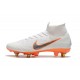 Nike Mercurial Superfly VI Elite Anti-Clog SG-Pro Boots White Orange