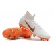 Nike Mercurial Superfly VI Elite Anti-Clog SG-Pro Boots White Orange