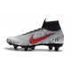 Neymar Nike Mercurial Superfly VI Elite Anti-Clog SG-Pro White Black Red