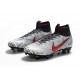 Neymar Nike Mercurial Superfly VI Elite Anti-Clog SG-Pro White Black Red