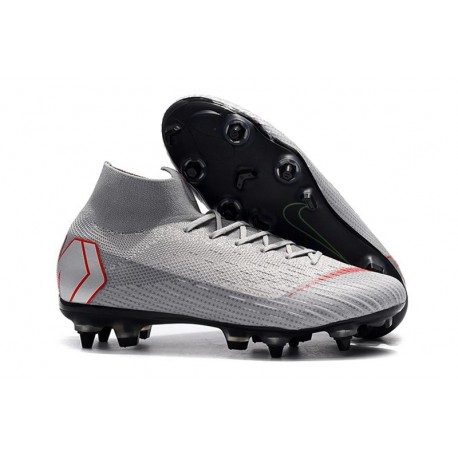 Nike Mercurial Superfly 6 Elite AC SG-Pro Cleats - Grey Red
