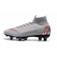 Nike Mercurial Superfly 6 Elite AC SG-Pro Cleats - Grey Red