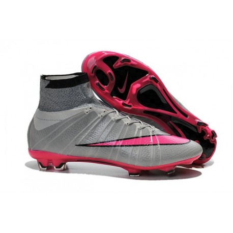 Nike 2015 Soccer Boot Mercurial Superfly 4 FG ACC Wolf Grey Hyper Pink Black