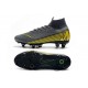 Nike Mercurial Superfly 6 Elite AC SG-Pro Cleats - Grey Yellow