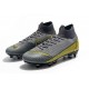 Nike Mercurial Superfly 6 Elite AC SG-Pro Cleats - Grey Yellow