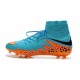 New 2015 Soccer Cleats Nike Hypervenom Phantom II FG ACC Blue Orange Black