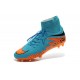 New 2015 Soccer Cleats Nike Hypervenom Phantom II FG ACC Blue Orange Black