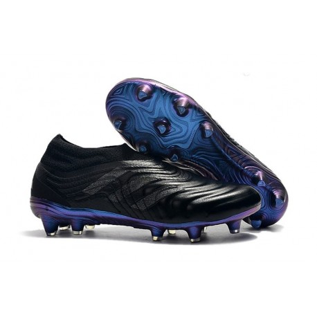 adidas Copa 19+ FG Firm Ground Soccer Cleats - Black Blue