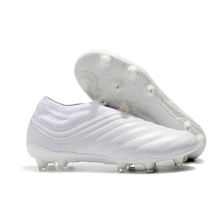 adidas Copa 19+ FG Ground Soccer Cleats - All White
