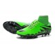 New 2015 Soccer Cleats Nike Hypervenom Phantom II FG ACC Green Black