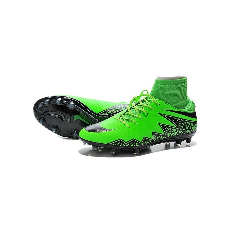 nike soccer cleats green and black