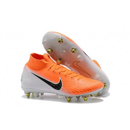 Nike Mercurial Superfly 6 Elite AC SG-Pro Cleats - Orange White