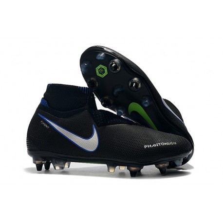 Nike Phantom VSN Shadow Elite DF SG-Pro Anti Clog Black Silver Blue