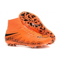 New 2015 Football Boots Nike Hypervenom Phantom 2 FG ACC Orange Black