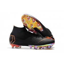 Nike Mercurial Superfly VI 360 Elite AG-Pro Cleats Black Orange