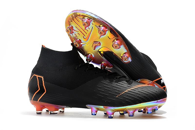 Nike Mercurial Superfly Vi 360 Elite Ag Pro Cleats Black Orange