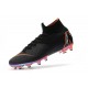 Nike Mercurial Superfly VI 360 Elite AG-Pro Cleats Black Orange