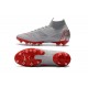 Nike Mercurial Superfly VI 360 Elite AG-Pro Cleats Gray Red