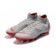 Nike Mercurial Superfly VI 360 Elite AG-Pro Cleats Gray Red