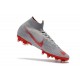 Nike Mercurial Superfly VI 360 Elite AG-Pro Cleats Gray Red