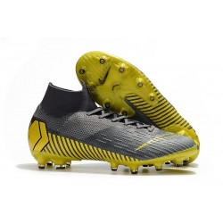 Nike Mercurial Superfly VI 360 Elite AG-Pro Cleats Gray Gold