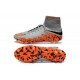 New 2015 Soccer Cleats Nike Hypervenom Phantom II FG ACC Wolf Grey Orange Black