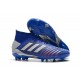 adidas Predator 19.1 FG Soccer Cleat Blue Silver