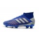 adidas Predator 19.1 FG Soccer Cleat Blue Silver